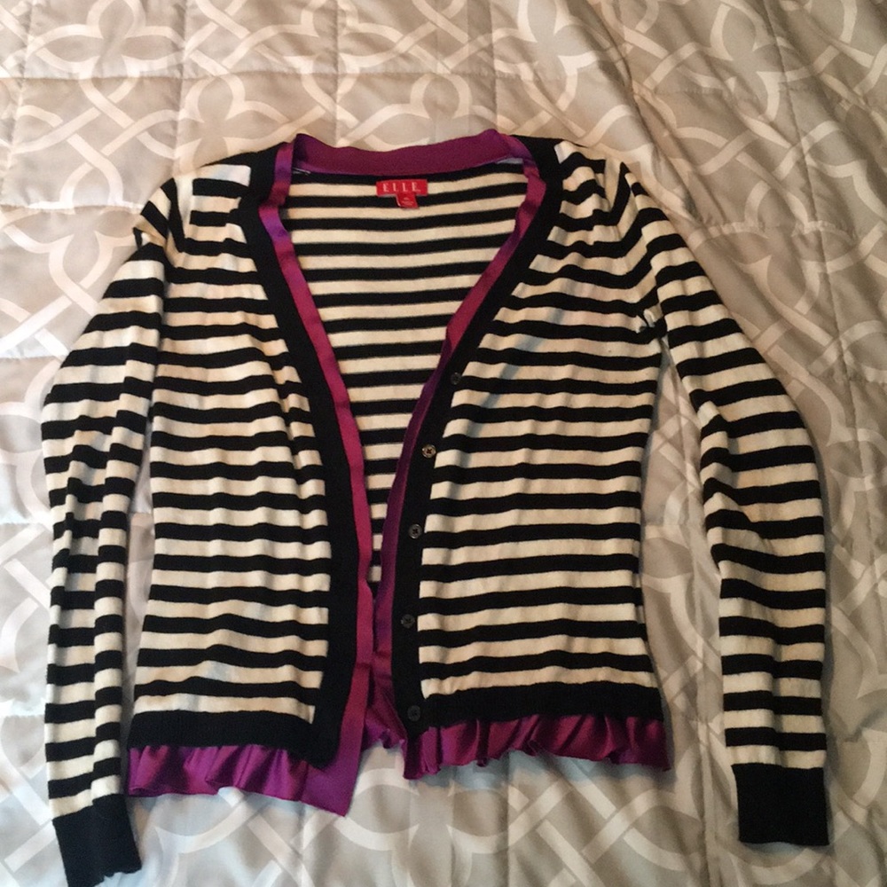 Elle satin lined sweater